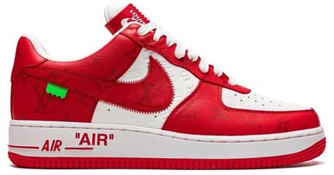 louis vuitton air force 1 red